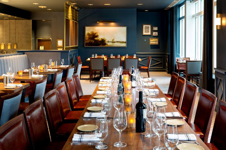 with space for 50 seated guests or 80 at a reception our candlelit semi private mezzanine overlooks the dining room and exhibition kitchen with a view of - Private Dining Rooms Cambridge with space for 50 seated guests or 80 at a reception our candlelit semi private mezzanine overlooks the dining room and exhibition kitchen with a view of - Private Dining Rooms Cambridge